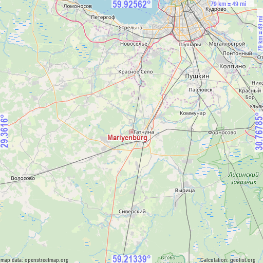 Mariyenburg on map