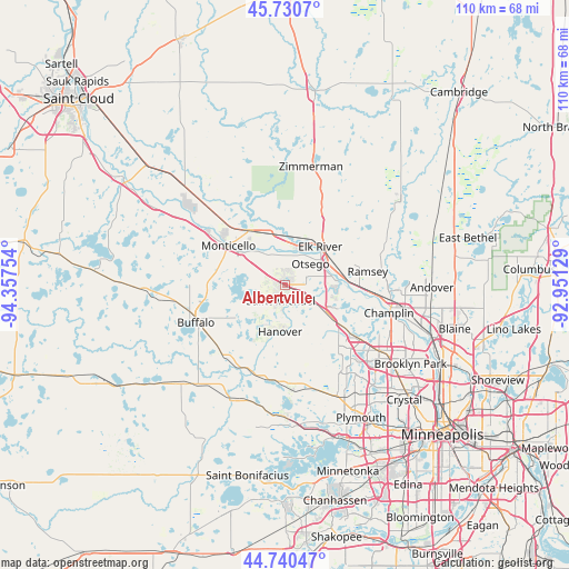 Albertville on map