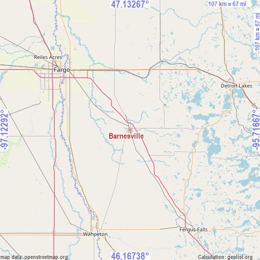 Barnesville on map