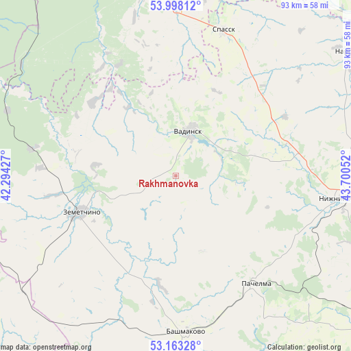 Rakhmanovka on map