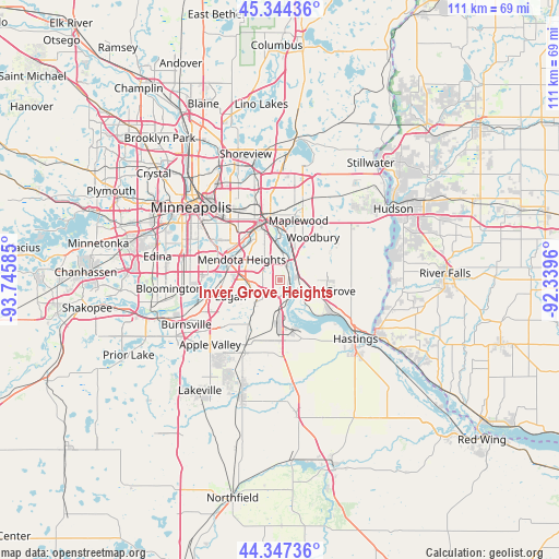 Inver Grove Heights on map