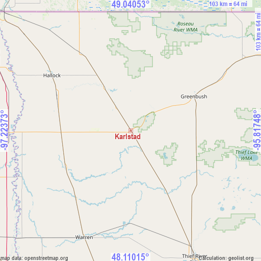 Karlstad on map