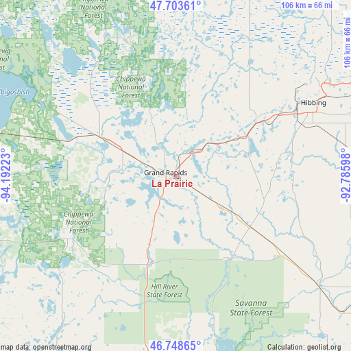La Prairie on map