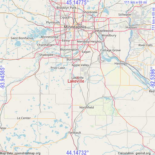 Lakeville on map