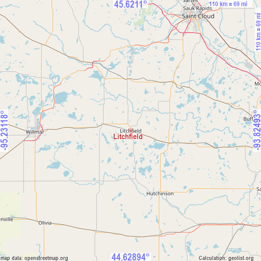 Litchfield on map