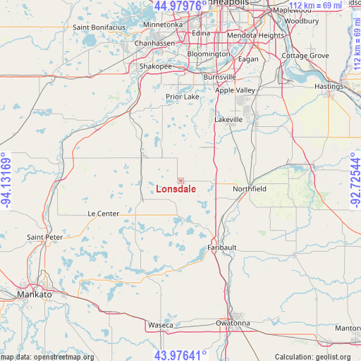 Lonsdale on map
