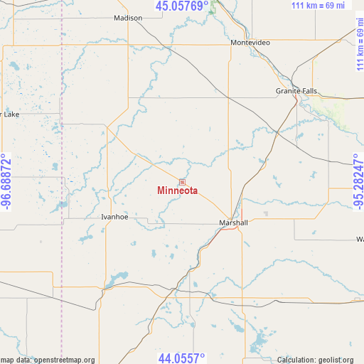 Minneota on map