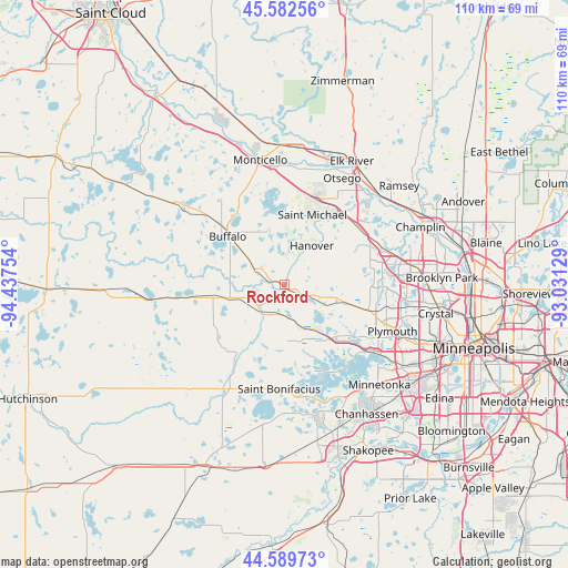 Rockford on map