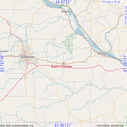 Saint Charles on map