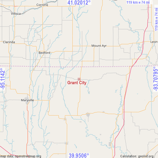 Grant City on map