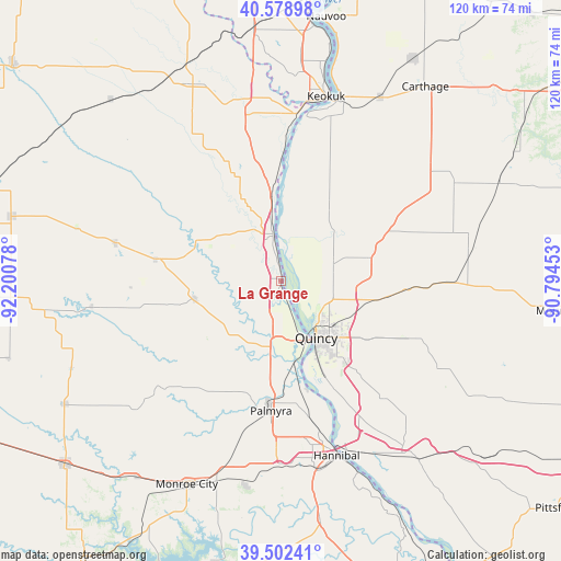 La Grange on map