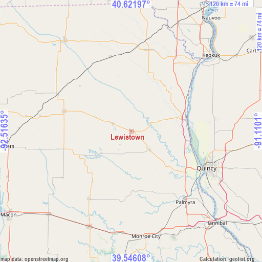 Lewistown on map