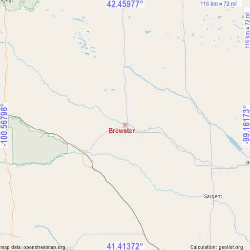 Brewster on map