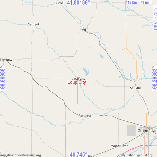 Loup City on map