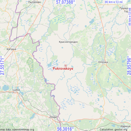 Pokrovskoye on map