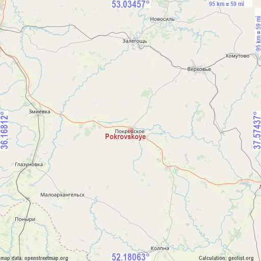 Pokrovskoye on map