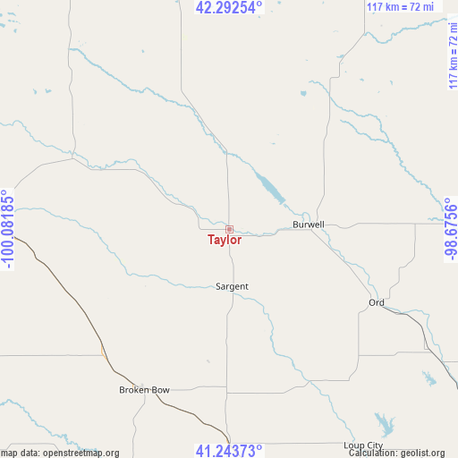 Taylor on map