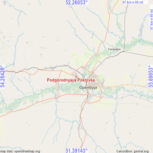 Podgorodnyaya Pokrovka on map