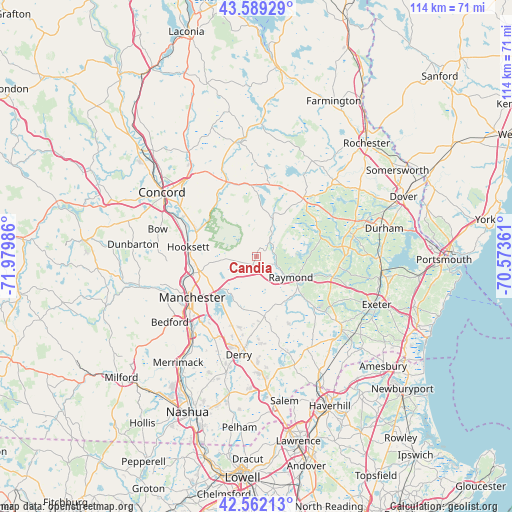 Candia on map