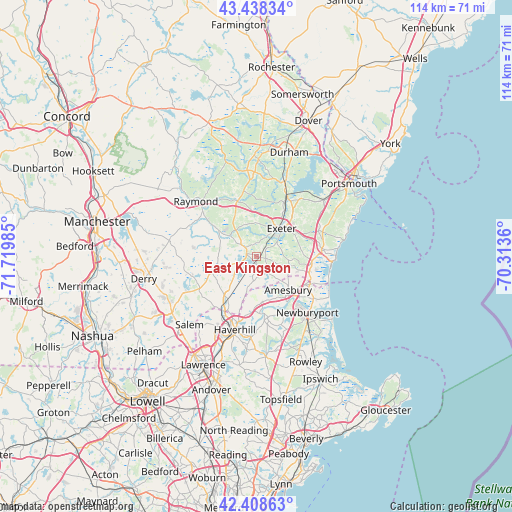 East Kingston on map