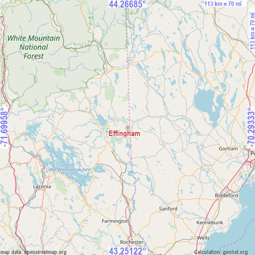 Effingham on map