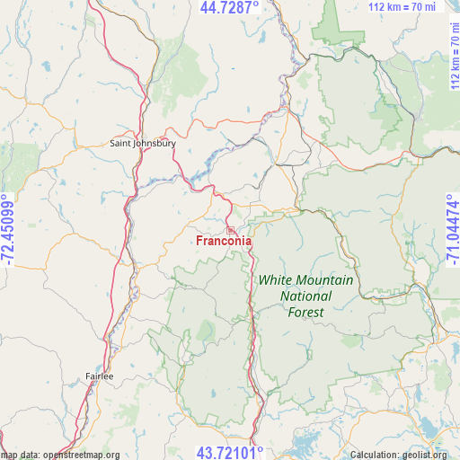 Franconia on map