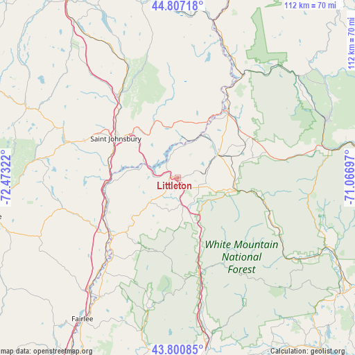 Littleton on map