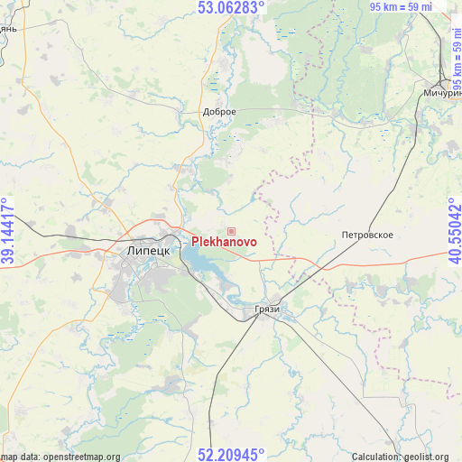 Plekhanovo on map