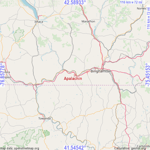 Apalachin on map