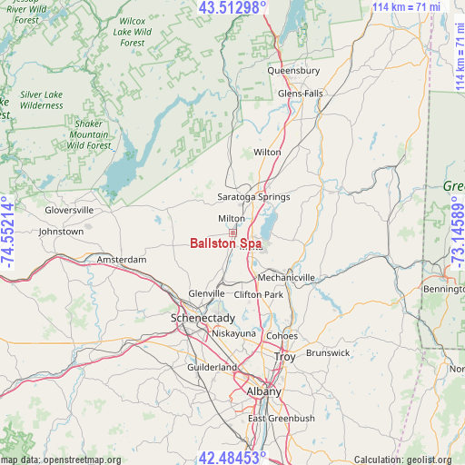 Ballston Spa on map