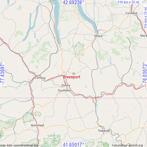 Breesport on map