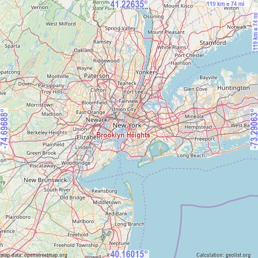 Brooklyn Heights on map