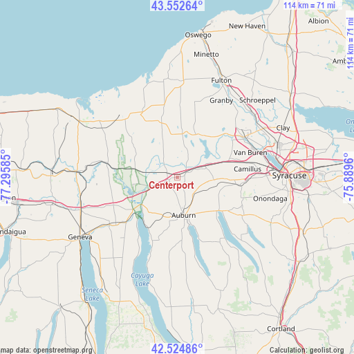 Centerport on map