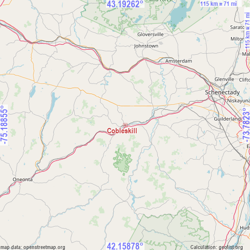 Cobleskill on map