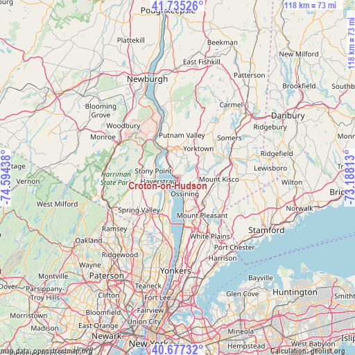 Croton-on-Hudson on map
