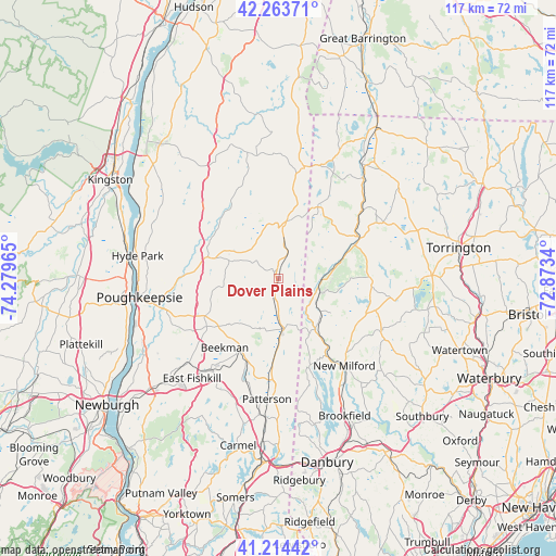 Dover Plains on map