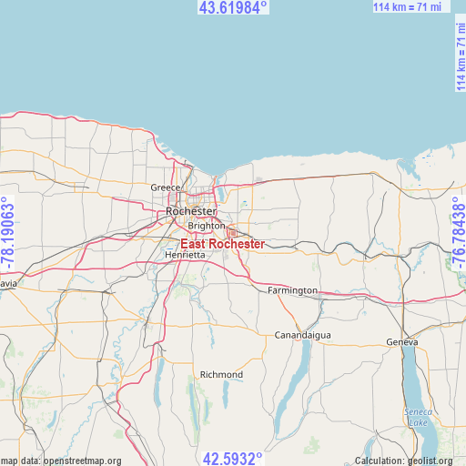 East Rochester on map