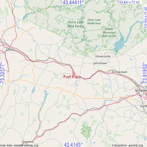 Fort Plain on map