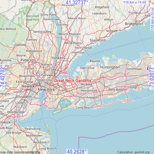 Great Neck Gardens on map