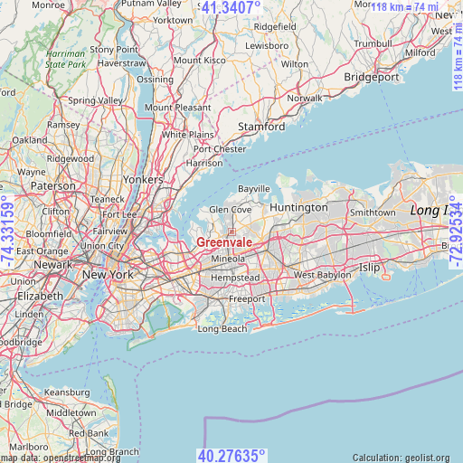 Greenvale on map