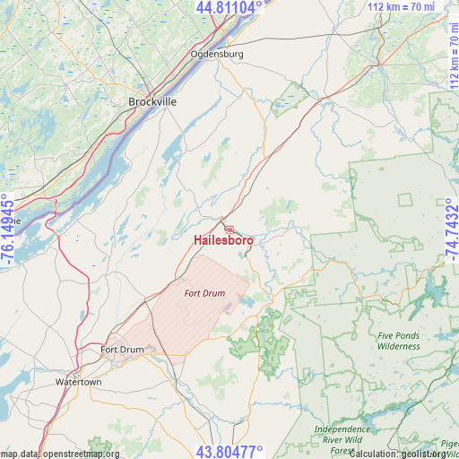 Hailesboro on map