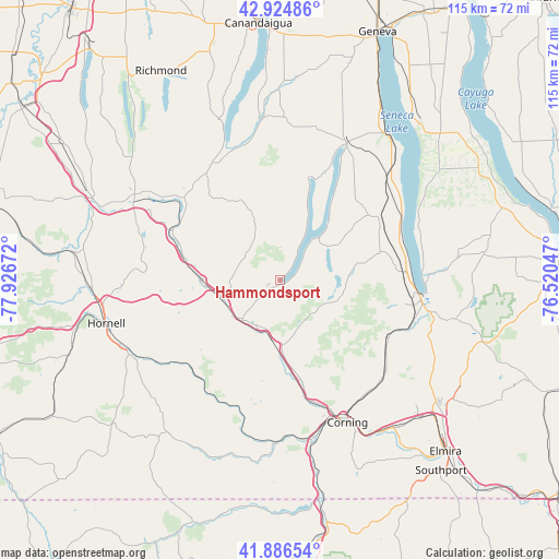 Hammondsport on map