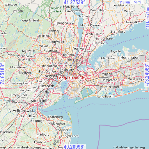 Long Island City on map