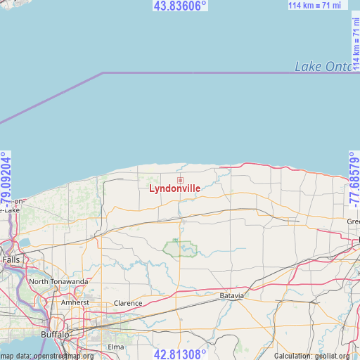 Lyndonville on map