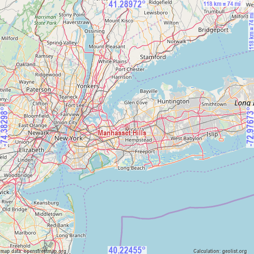 Manhasset Hills on map