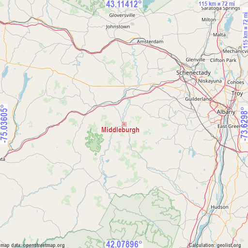 Middleburgh on map