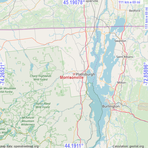 Morrisonville on map