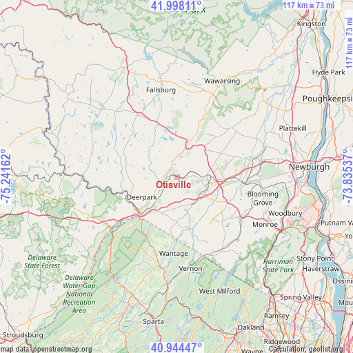 Otisville on map