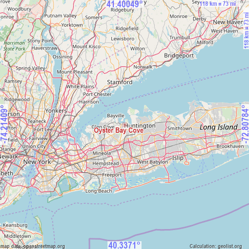 Oyster Bay Cove on map