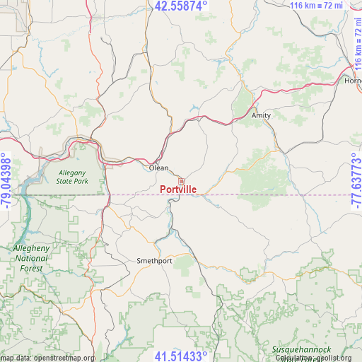 Portville on map